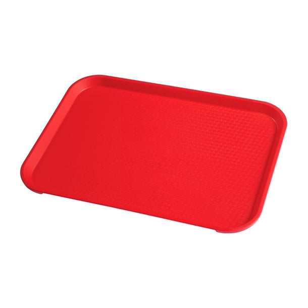 Cambro Polypropylene Fast Food Tray Red 410mm dm800