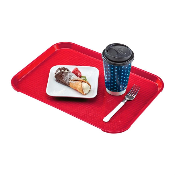 Cambro Polypropylene Fast Food Tray Red 410mm dm800