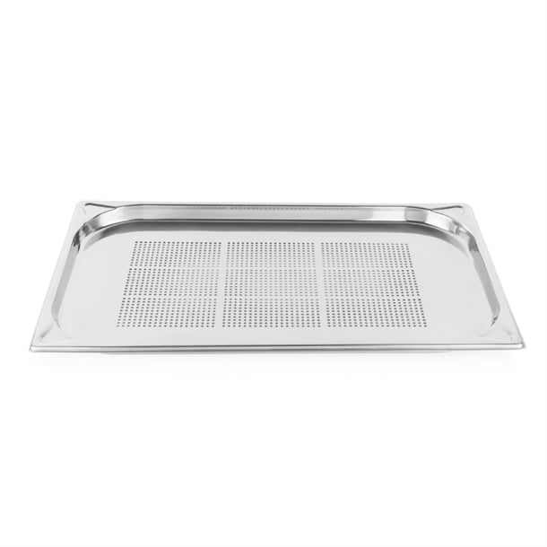 Vogue Stainless Steel Heavy Duty Perforated 1/1 Gastronorm Tray 20mm dm971