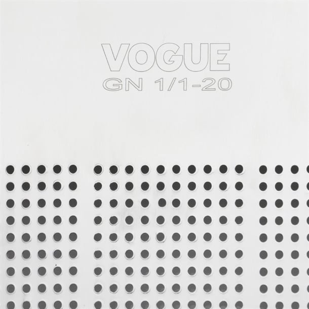 Vogue Stainless Steel Heavy Duty Perforated 1/1 Gastronorm Tray 20mm dm971