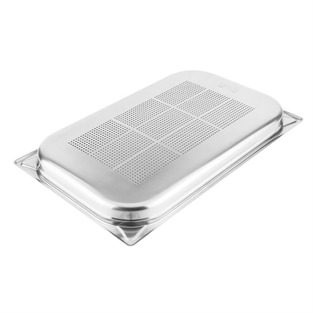 Vogue Stainless Steel Heavy Duty Perforated 1/1 Gastronorm Tray 40mm dm972