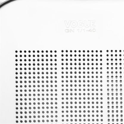 Vogue Stainless Steel Heavy Duty Perforated 1/1 Gastronorm Tray 40mm dm972