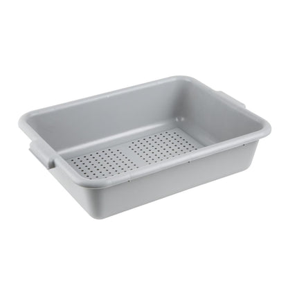 Vogue EDLP Plastic Perforated Storage Box Grey dn583