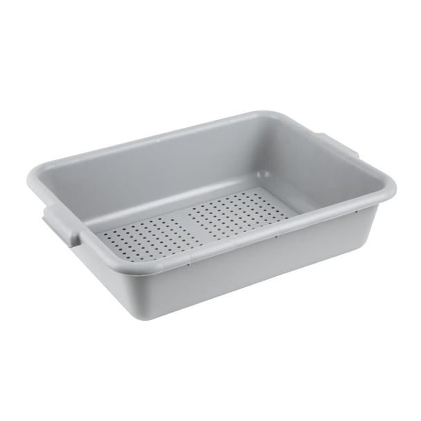 Vogue EDLP Plastic Perforated Storage Box Grey dn583