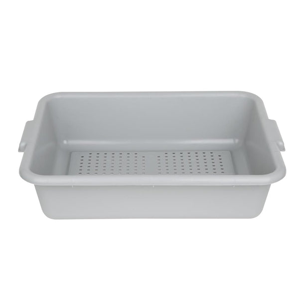 Vogue EDLP Plastic Perforated Storage Box Grey dn583
