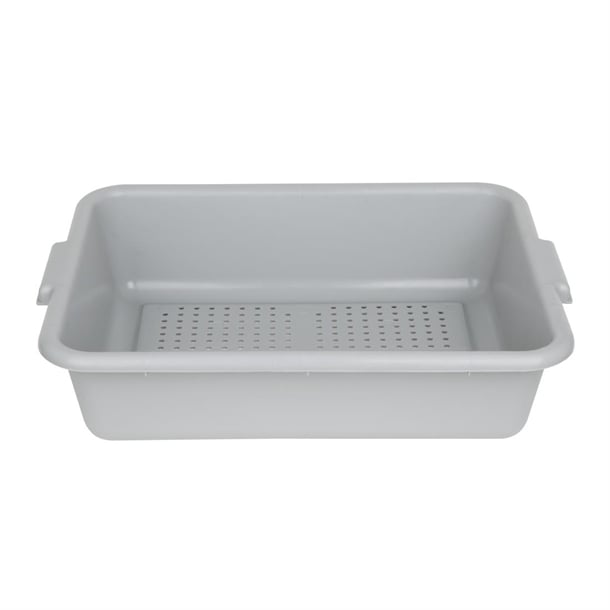 Vogue EDLP Plastic Perforated Storage Box Grey dn583
