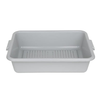 Vogue EDLP Plastic Perforated Storage Box Grey dn583