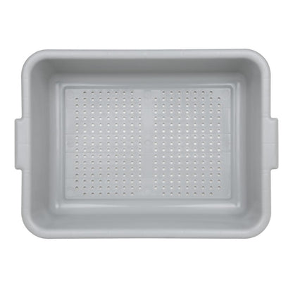 Vogue EDLP Plastic Perforated Storage Box Grey dn583