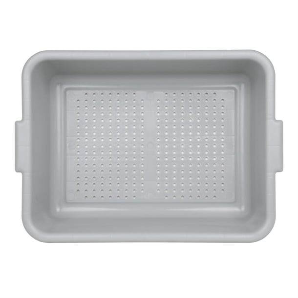 Vogue EDLP Plastic Perforated Storage Box Grey dn583