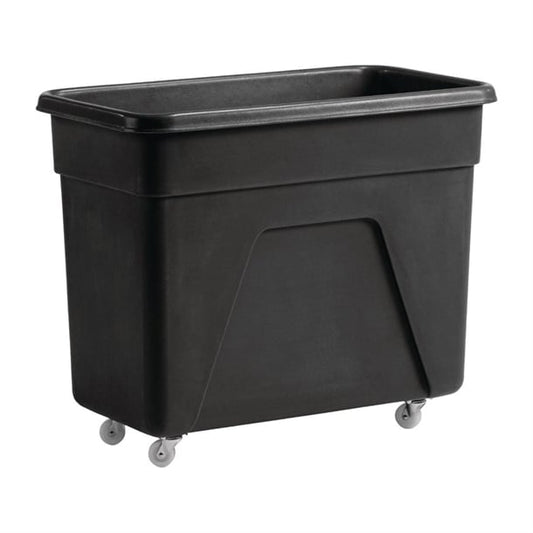 Black Polyethylene Trolley Medium 160Ltr 815mm dn598