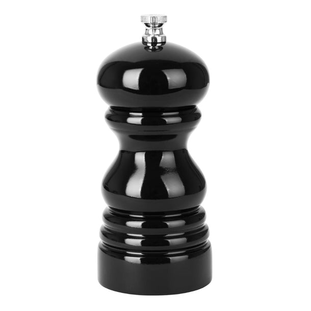 Olympia Salt Or Pepper Grinder Black Hevea Wood 125mm dn651