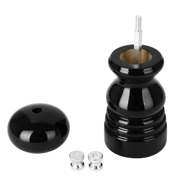 Olympia Salt Or Pepper Grinder Black Hevea Wood 125mm dn651