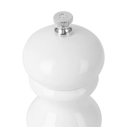 Olympia Salt Or Pepper Grinder White Hevea Wood 125mm dn652