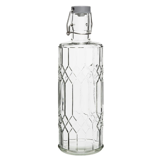 Olympia Geo Glasses Water Bottles with Stopper 1Ltr (6 Pack) dn816