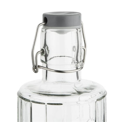 Olympia Geo Glasses Water Bottles with Stopper 1Ltr (6 Pack) dn816