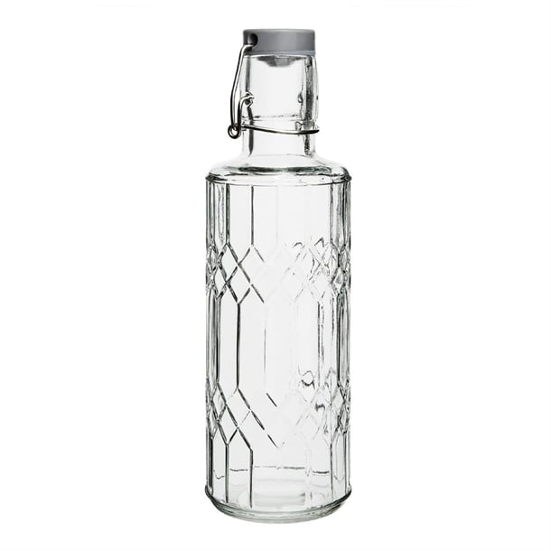 Olympia Geo Glasses Water Bottles with Stopper 640ml (6 Pack) dn817