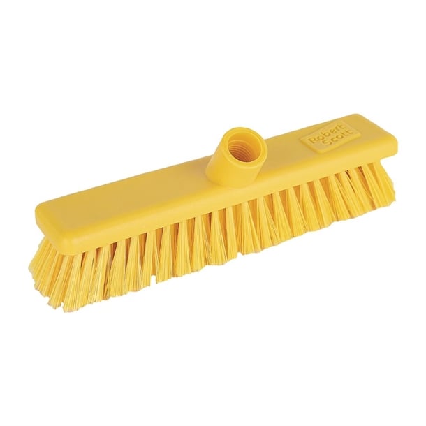 Jantex Hygiene Broom Soft Bristle Yellow 12" dn831