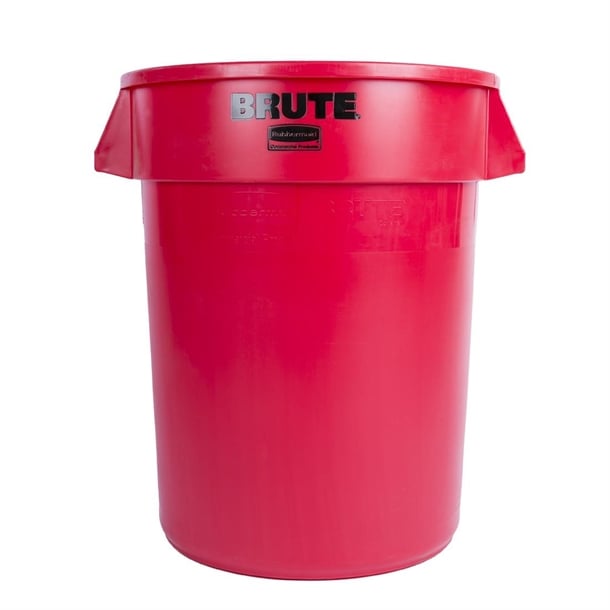 Rubbermaid BRUTE Container Red 121Ltr dn849