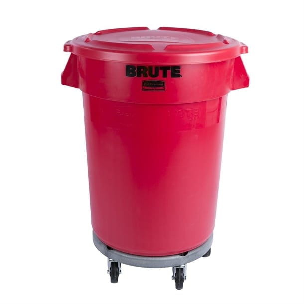 Rubbermaid BRUTE Container Red 121Ltr dn849