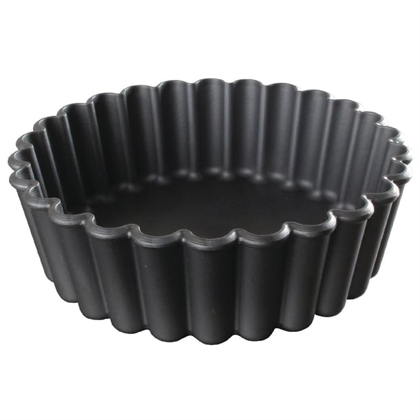 Matfer Bourgeat Exoglass Mini Pie Moulds Fluted 100mm (12 Pack) dn949
