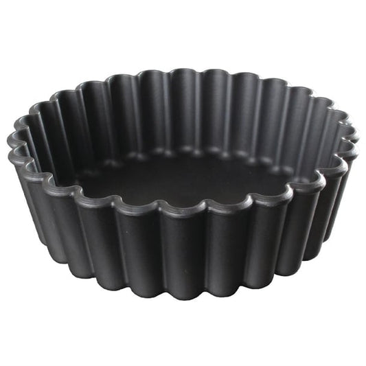 Matfer Bourgeat Exoglass Mini Pie Moulds Fluted 100mm (12 Pack) dn949