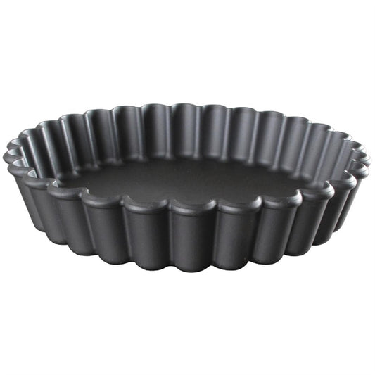 Matfer Bourgeat Exoglass Round Fluted Tartlet Mould 110mm (12 Pack) dn956