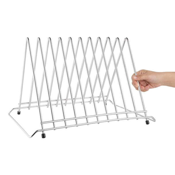 Hygiplas Heavy Duty Chopping Board Rack 10 Slots dp037