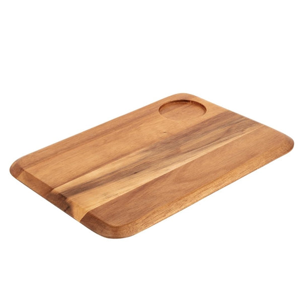 Olympia Rounded Acacia Wooden Serving Board dp156