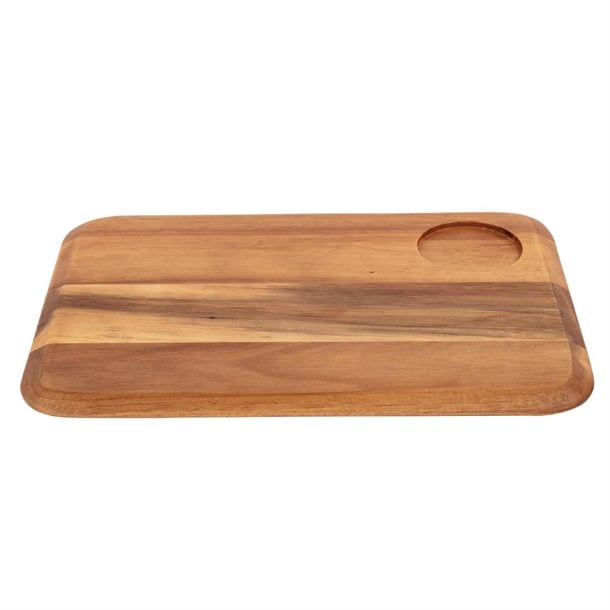 Olympia Rounded Acacia Wooden Serving Board dp156