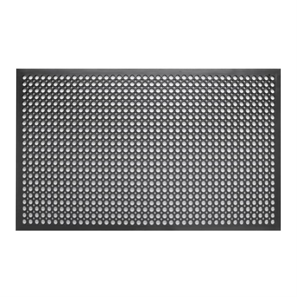 Jantex Rubber Anti Fatigue Anti Slip Floor Safety Mat Black 1500 x 900mm dp206