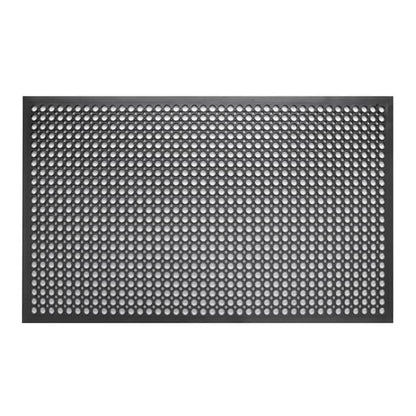 Jantex Rubber Anti Fatigue Anti Slip Floor Safety Mat Black 1500 x 900mm dp206