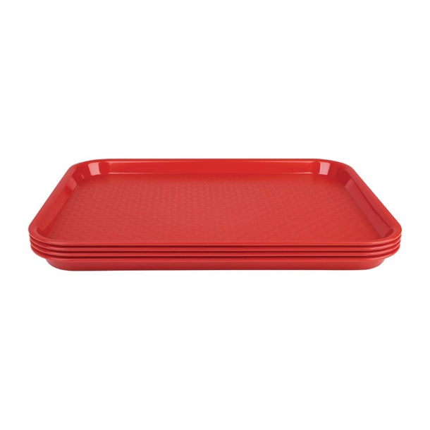 Olympia Kristallon Polypropylene Fast Food Tray Red p_dp213