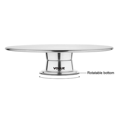 Vogue Stainless Steel Rotating Cake Stand 30cm dp238