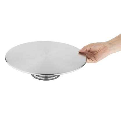 Vogue Stainless Steel Rotating Cake Stand 30cm dp238