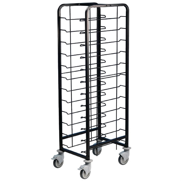 EAIS Powder Coated Enamel Clearing Trolley 12 Shelves dp290