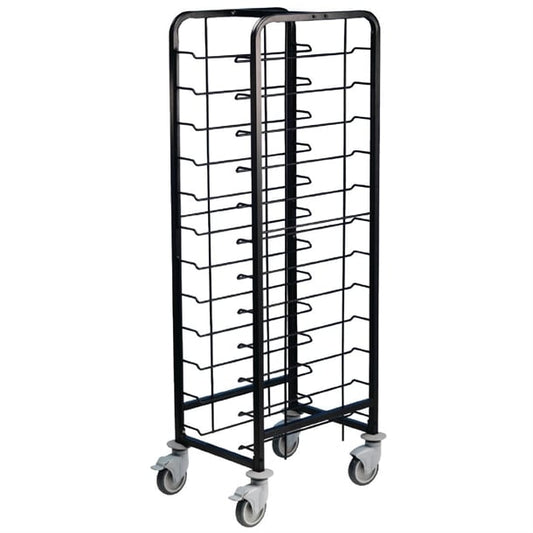 EAIS Powder Coated Enamel Clearing Trolley 12 Shelves dp290