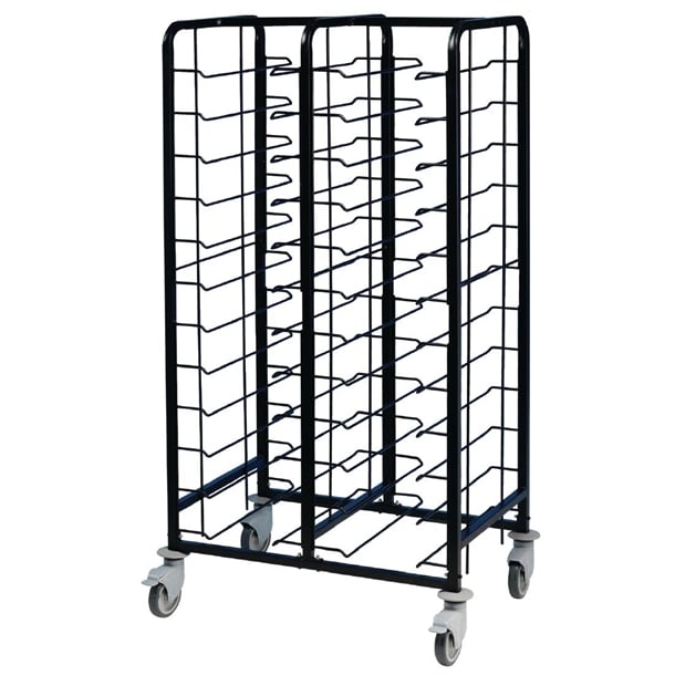 EAIS Powder Coated Enamel Clearing Trolley 24 Shelves dp291