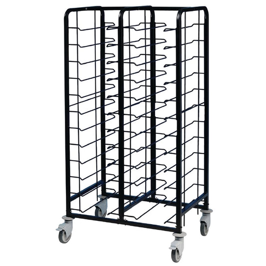 EAIS Powder Coated Enamel Clearing Trolley 24 Shelves dp291