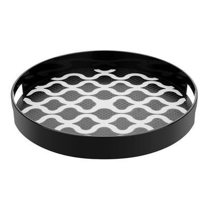 Olympia Kristallon PC Round Non Slip Tray with Handles 300mm dp664