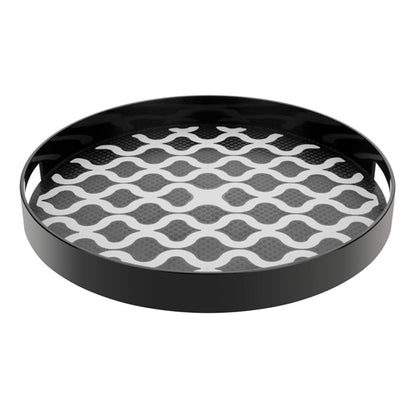 Olympia Kristallon PC Round Non Slip Tray With Handles 355mm dp665