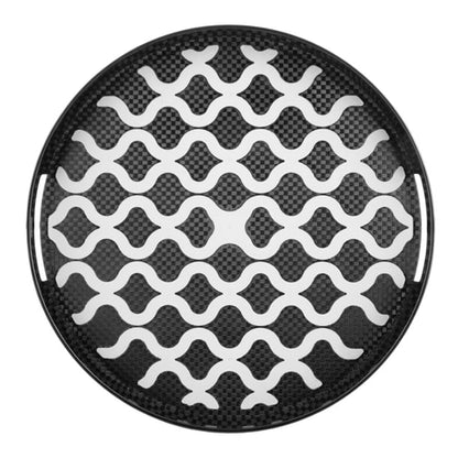 Olympia Kristallon PC Round Non Slip Tray With Handles 355mm dp665