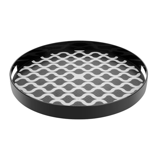 Olympia Kristallon PC Round Non Slip Tray With Handles 405mm dp666