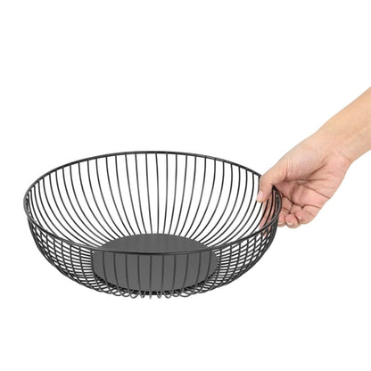 Olympia Wire Food Display Bowl Round Black 285x85mm dp670