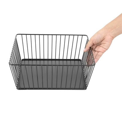 Olympia Wire Food Display Tray Square Black 280x280x100mm dp673