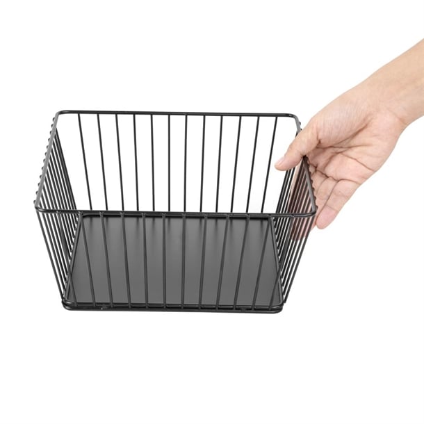 Olympia Wire Food Display Tray Square Black 230x230x100mm dp674