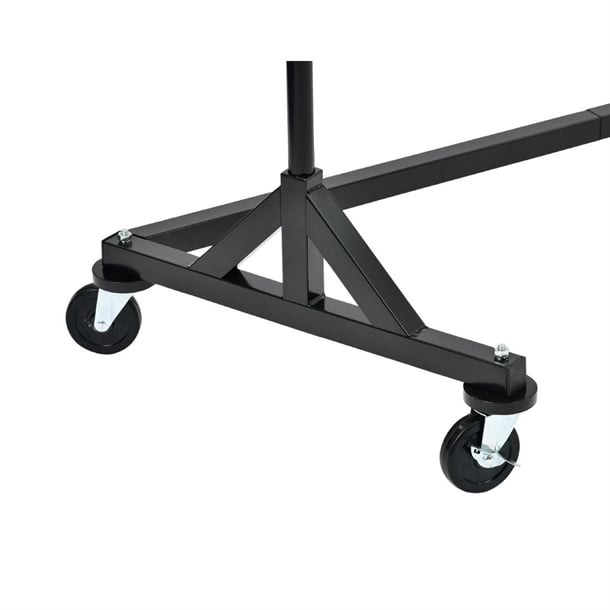 Black and Chrome Garment Rail dp707