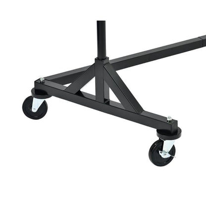 Black and Chrome Garment Rail dp707