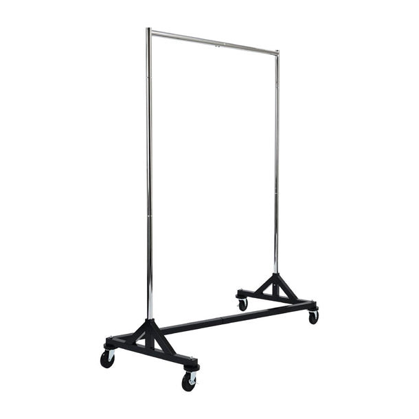 Black and Chrome Garment Rail dp707
