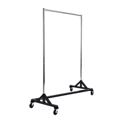 Black and Chrome Garment Rail dp707