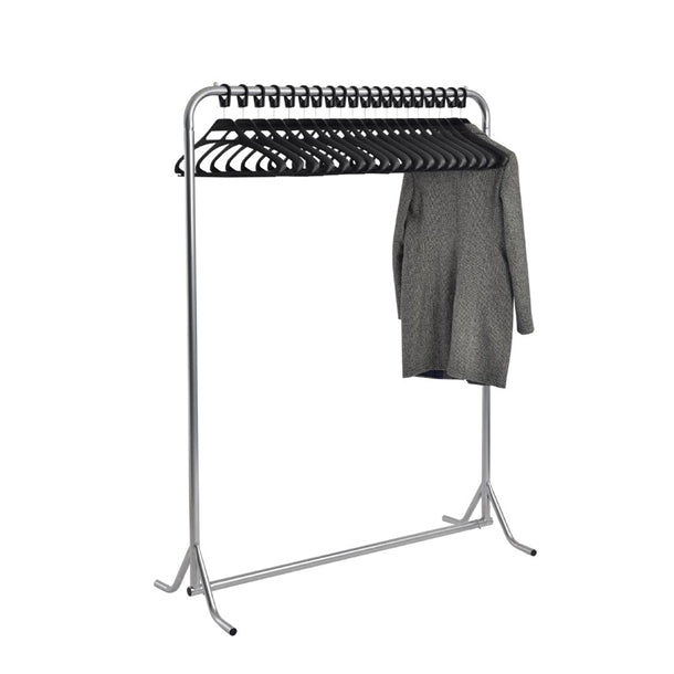 Meeting Room Coat Rack with 20 Black Hangers dp712